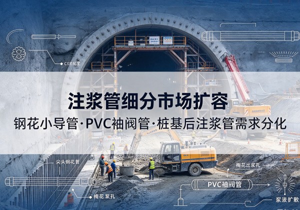 宁津注浆管细分市场扩容，隧道钢花小导管、PVC 袖阀管、桩基后注浆管需求分化